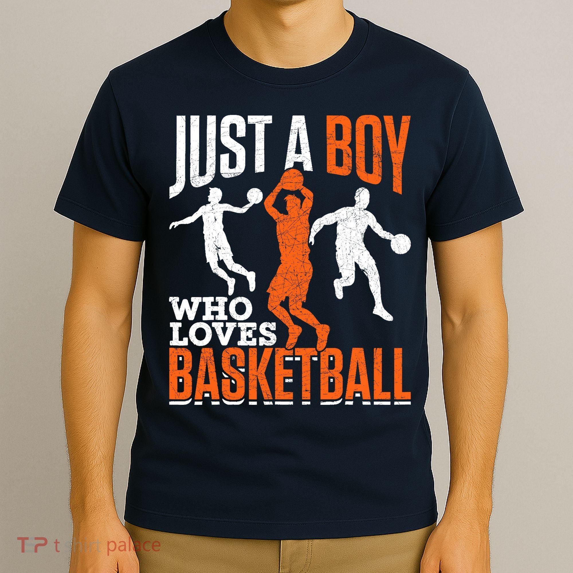 Just A Boy Who Loves Basketball Player Sport Basketball T-Shirt
