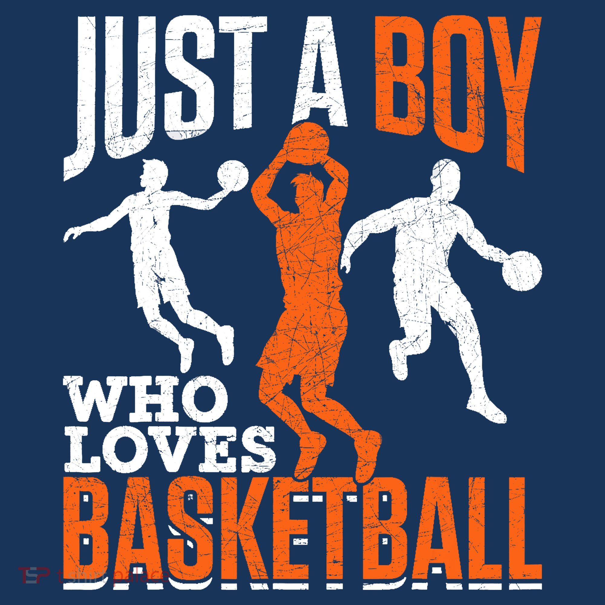 Just A Boy Who Loves Basketball Player Sport Basketball T-Shirt