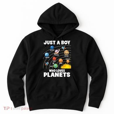Just A Boy Who Loves Planets Solar System Astrology Space Hoodie