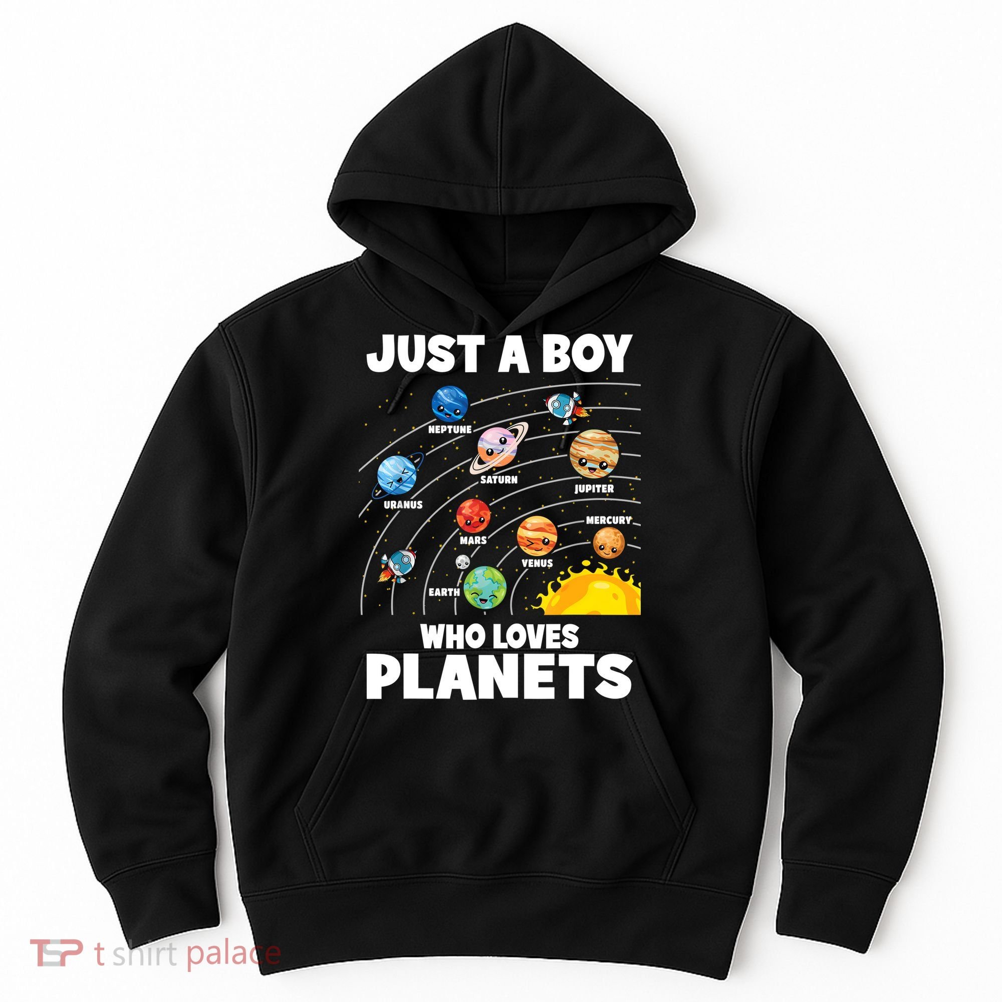 Just A Boy Who Loves Planets Solar System Astrology Space Hoodie