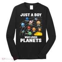 Just A Boy Who Loves Planets Solar System Astrology Space Long Sleeve Shirt thumb 0
