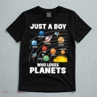 Just A Boy Who Loves Planets Solar System Astrology Space T-Shirt thumb 5