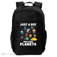Just A Boy Who Loves Planets Solar System Astrology Space Backpack thumb 0
