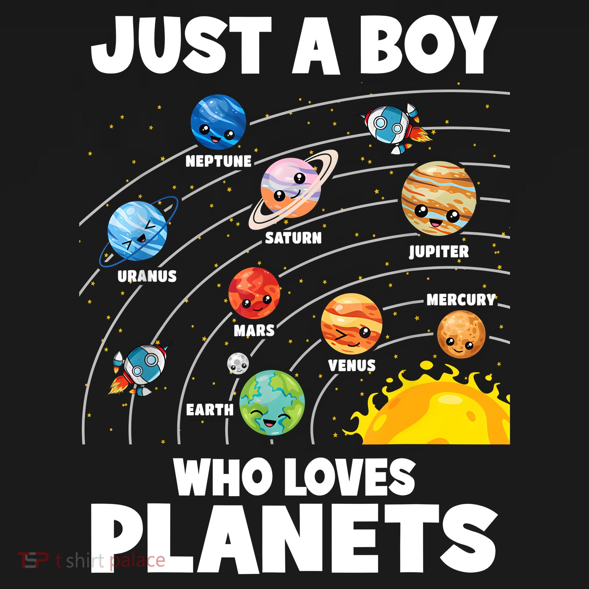 Just A Boy Who Loves Planets Solar System Astrology Space Backpack