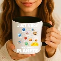 Just A Boy Who Loves Planets Solar System Astrology Space Coffee Mug thumb 3