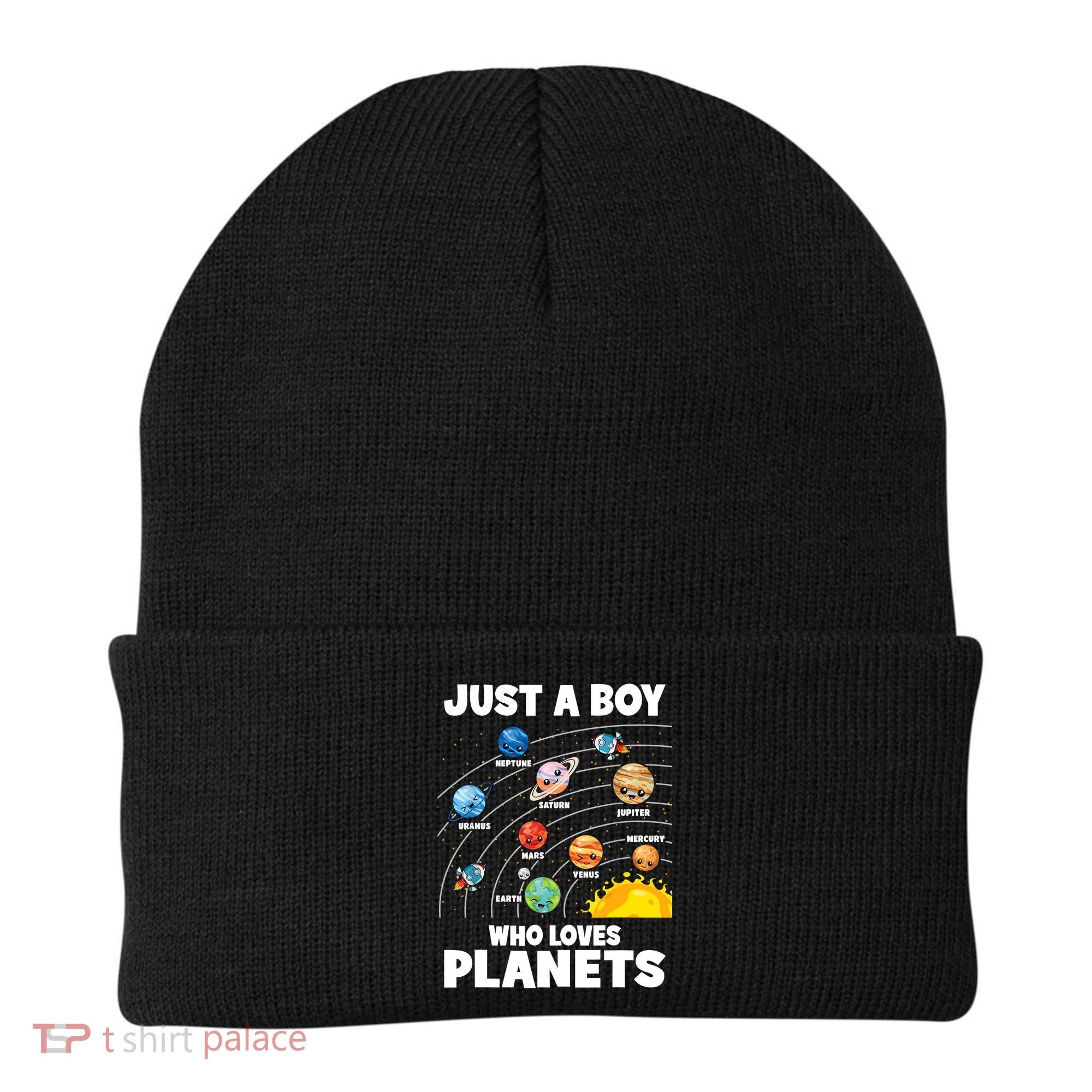 Just A Boy Who Loves Planets Solar System Astrology Space Beanie
