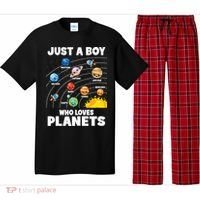 Just A Boy Who Loves Planets Solar System Astrology Space Pajama Set thumb 0