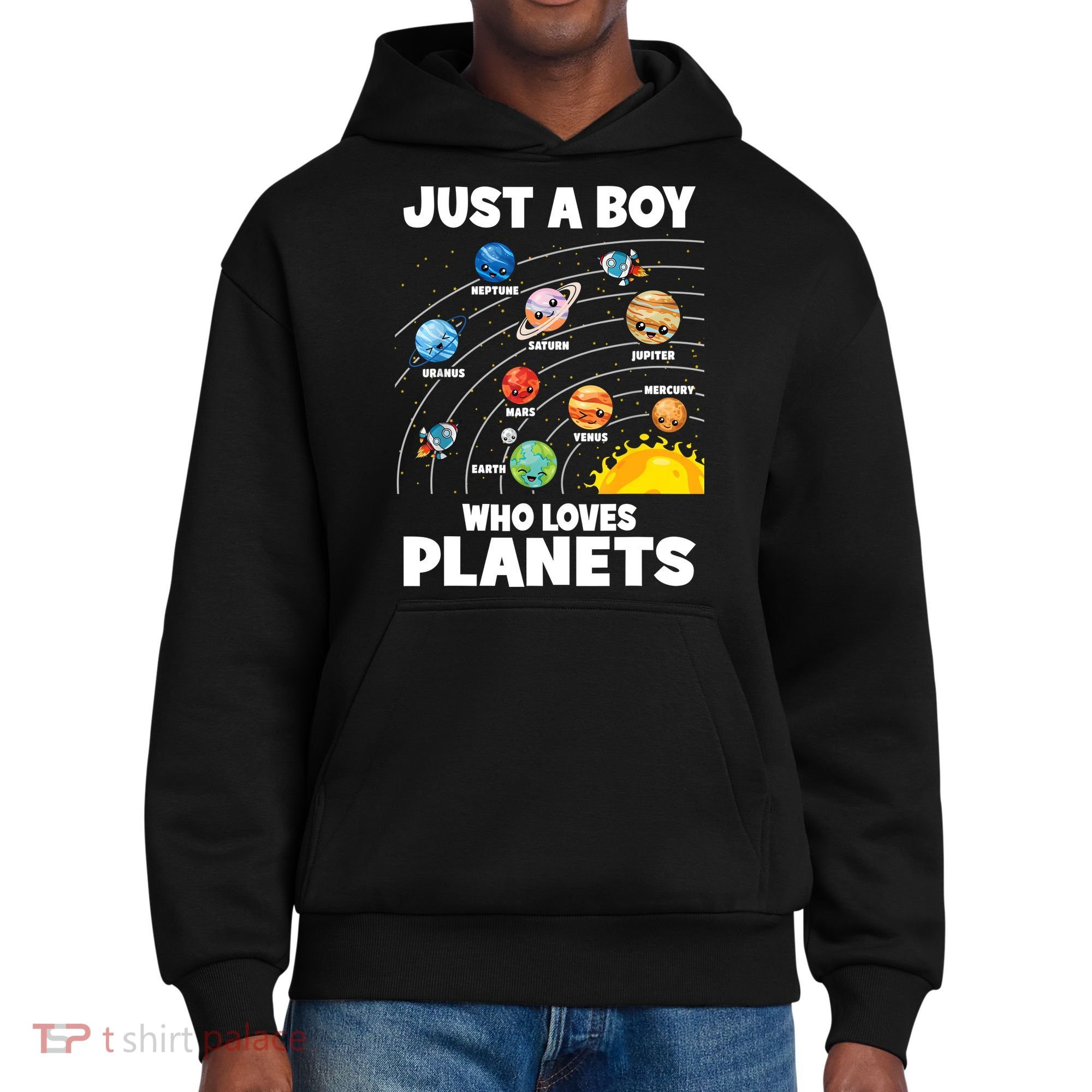 Just A Boy Who Loves Planets Solar System Astrology Space District V.I.T. Heavyweight Hoodie