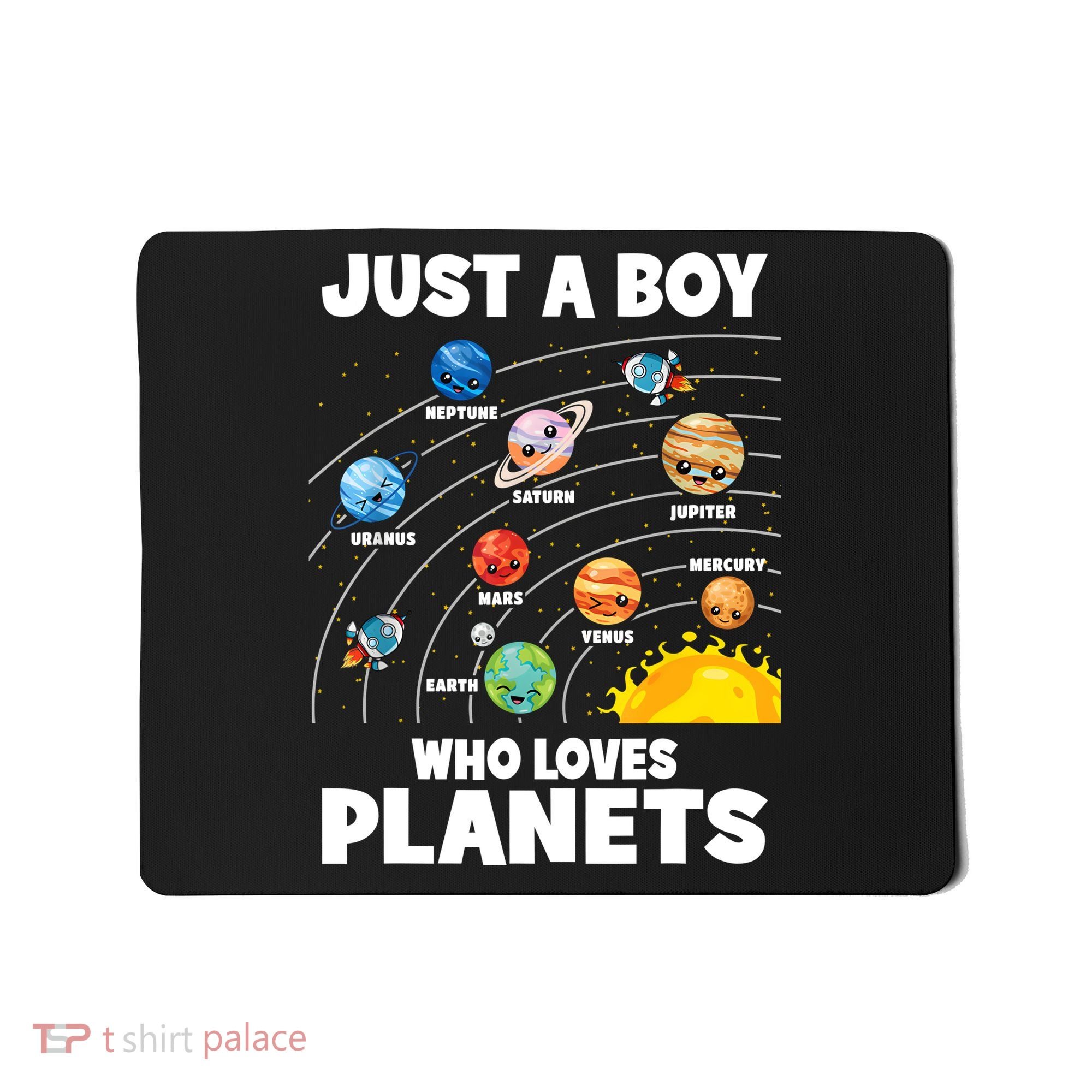 Just A Boy Who Loves Planets Solar System Astrology Space Mousepad