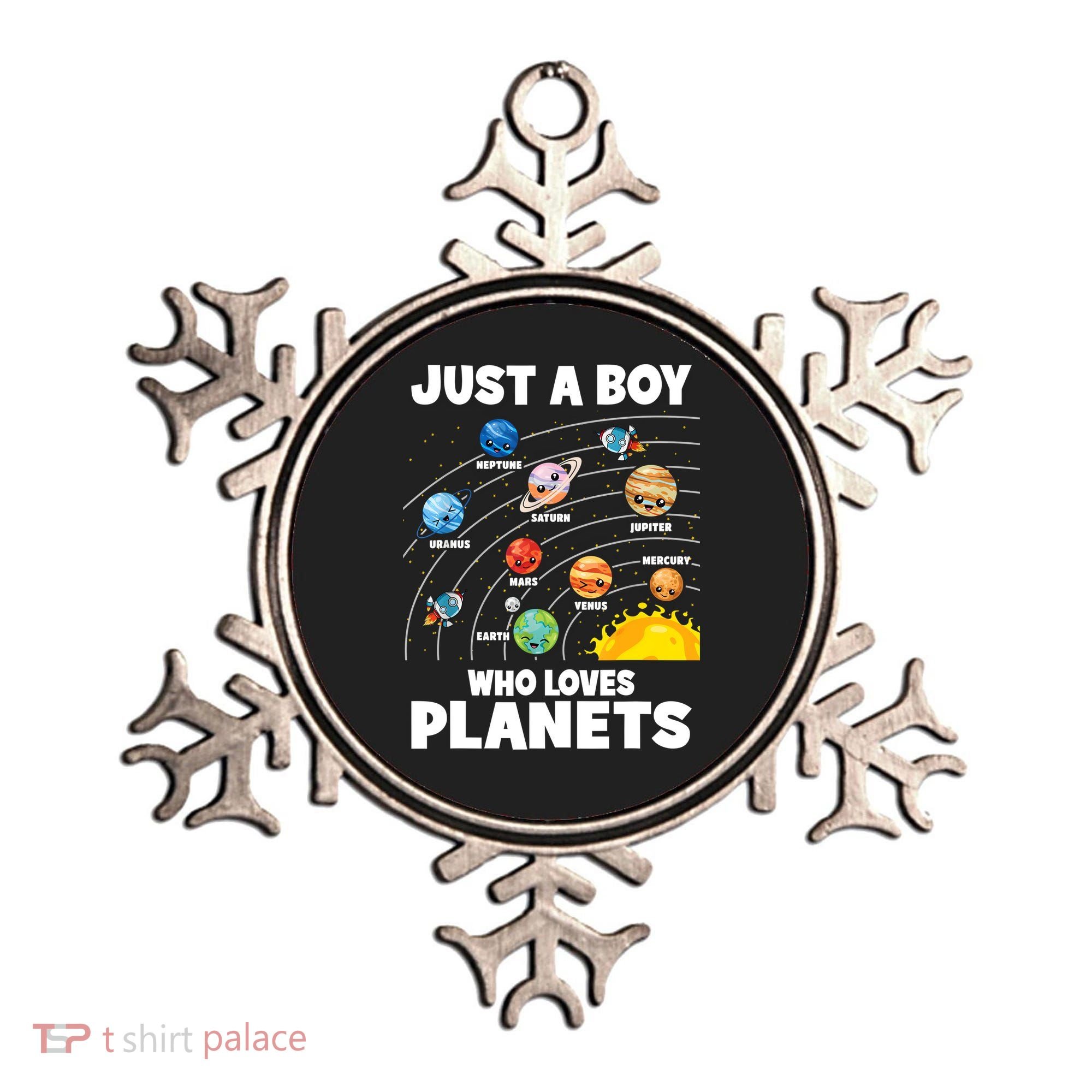 Just A Boy Who Loves Planets Solar System Astrology Space Ornament