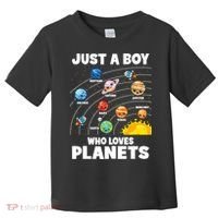 Just A Boy Who Loves Planets Solar System Astrology Space Toddler T-Shirt thumb 0