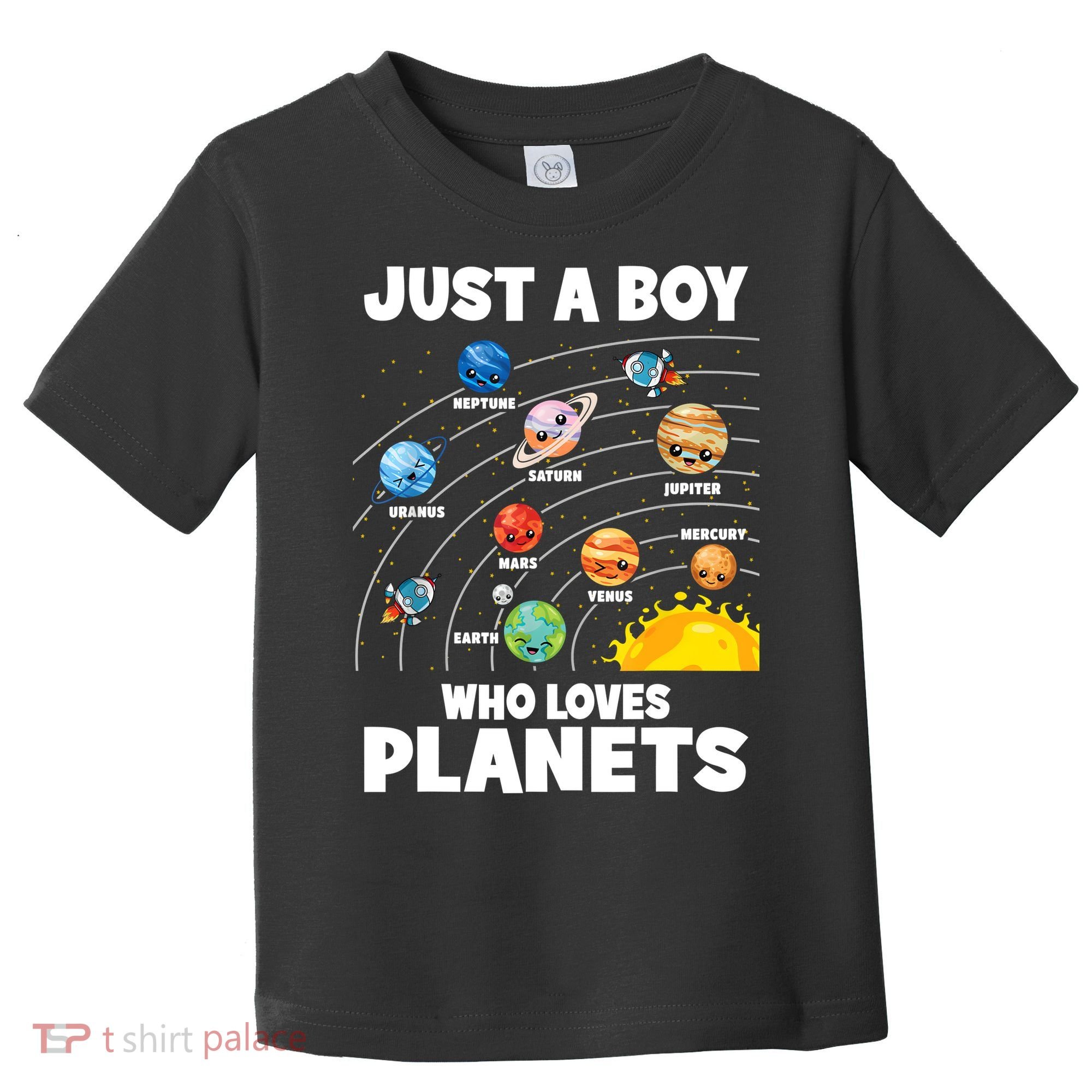 Just A Boy Who Loves Planets Solar System Astrology Space Toddler T-Shirt