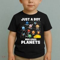 Just A Boy Who Loves Planets Solar System Astrology Space Toddler T-Shirt thumb 2