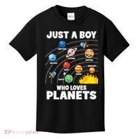 Just A Boy Who Loves Planets Solar System Astrology Space Kids T-Shirt thumb 0