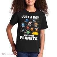Just A Boy Who Loves Planets Solar System Astrology Space Kids T-Shirt thumb 2