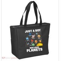 Just A Boy Who Loves Planets Solar System Astrology Space Tote Bag thumb 2