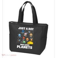 Just A Boy Who Loves Planets Solar System Astrology Space Tote Bag thumb 3
