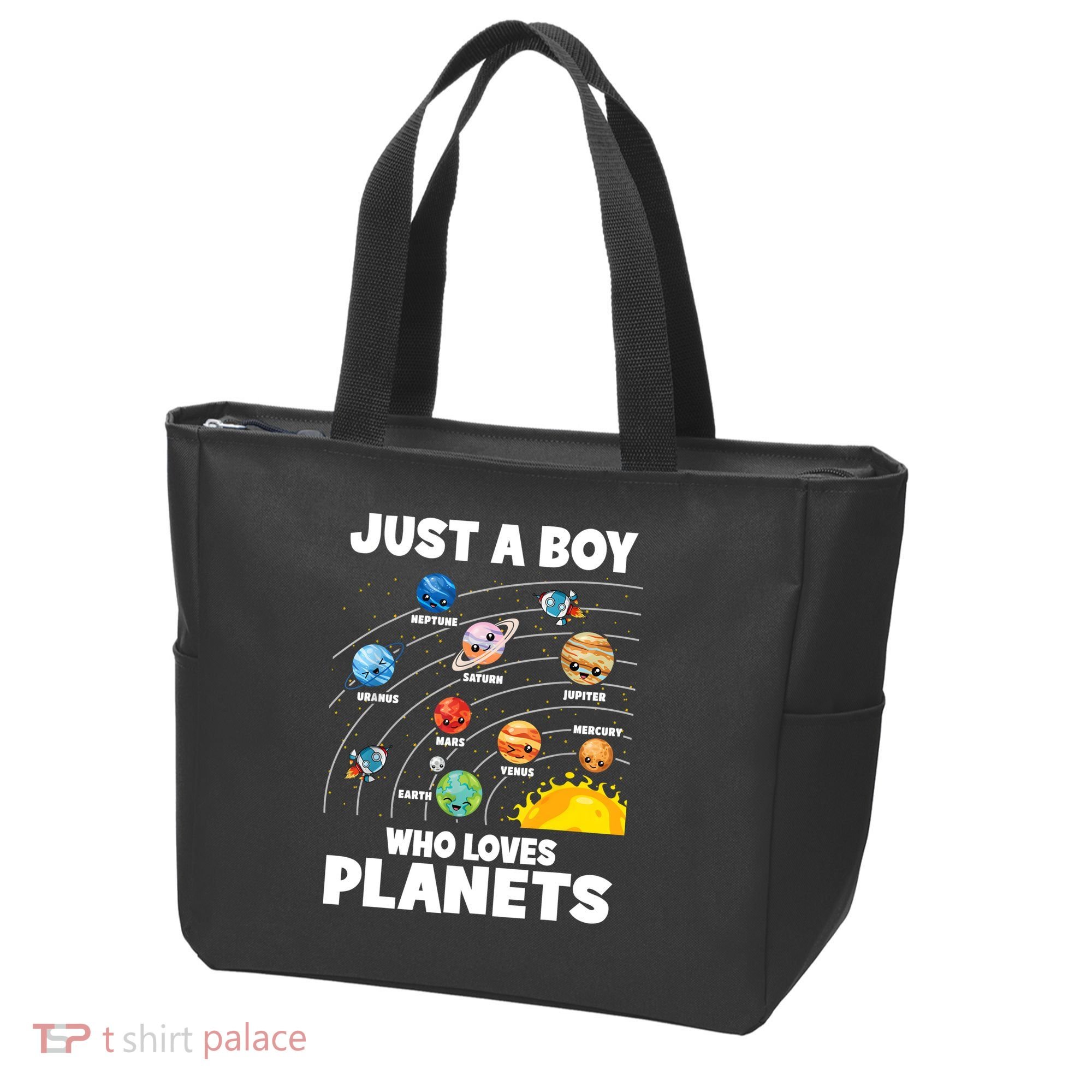 Just A Boy Who Loves Planets Solar System Astrology Space Tote Bag