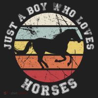 Just A Boy Who Loves Horses Cool Gift Horse Gift Beanie thumb 2