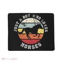 Just A Boy Who Loves Horses Cool Gift Horse Gift Mousepad thumb 0