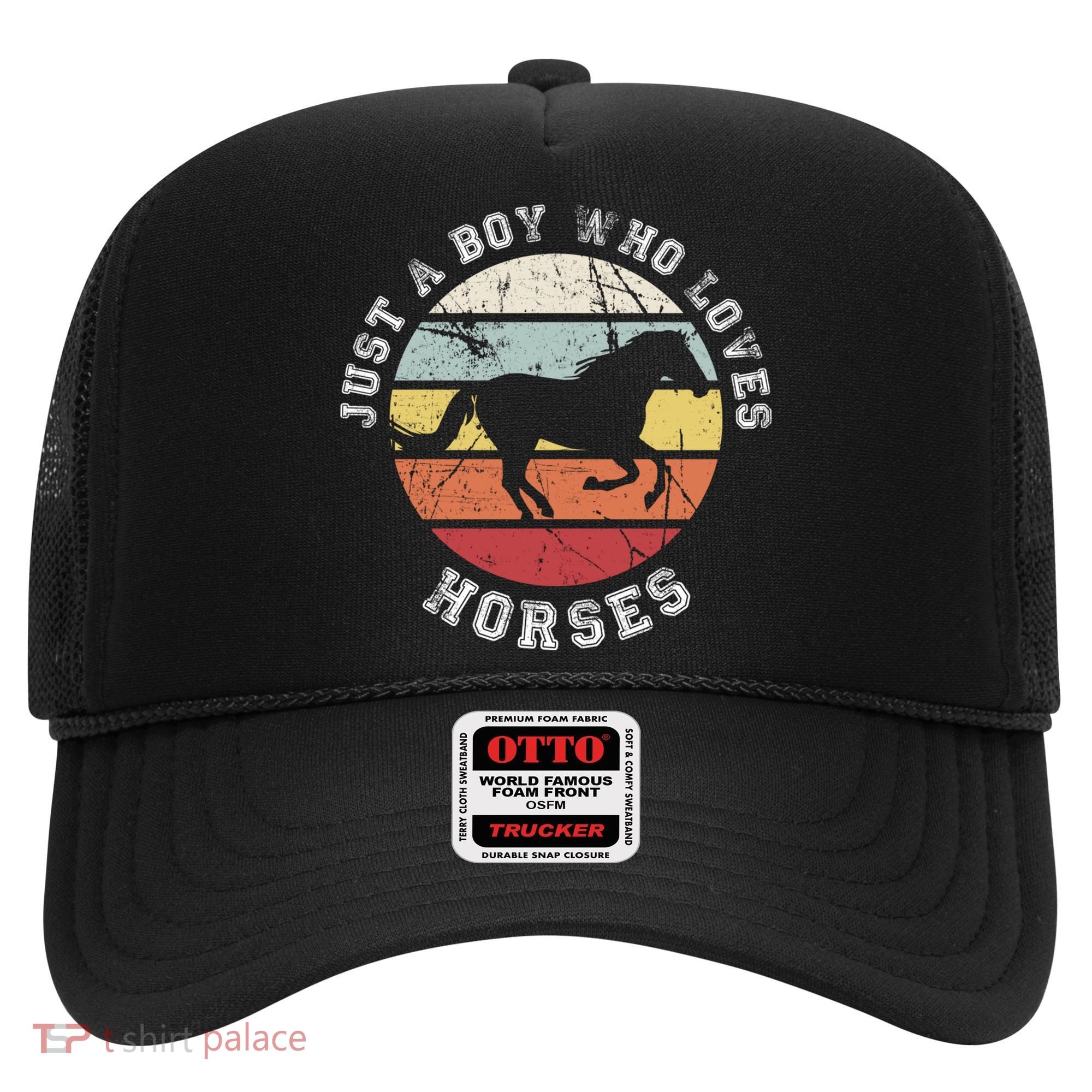 Just A Boy Who Loves Horses Cool Gift Horse Gift Hat