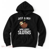Just A Boy Who Loves Sloths Sloth Lover Hoodie thumb 0