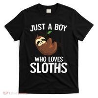 Just A Boy Who Loves Sloths Sloth Lover T-Shirt thumb 0