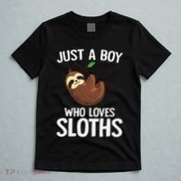 Just A Boy Who Loves Sloths Sloth Lover T-Shirt thumb 5