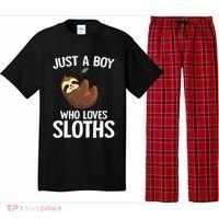 Just A Boy Who Loves Sloths Sloth Lover Pajama Set thumb 0