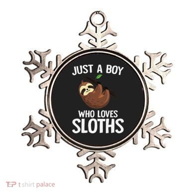 Just A Boy Who Loves Sloths Sloth Lover Ornament