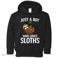Just A Boy Who Loves Sloths Sloth Lover Toddler Hoodie thumb 0