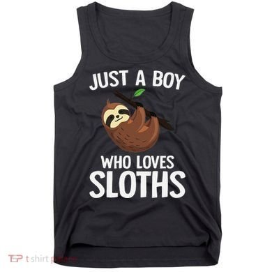Just A Boy Who Loves Sloths Sloth Lover Tank Top