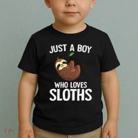 Just A Boy Who Loves Sloths Sloth Lover Toddler T-Shirt thumb 2