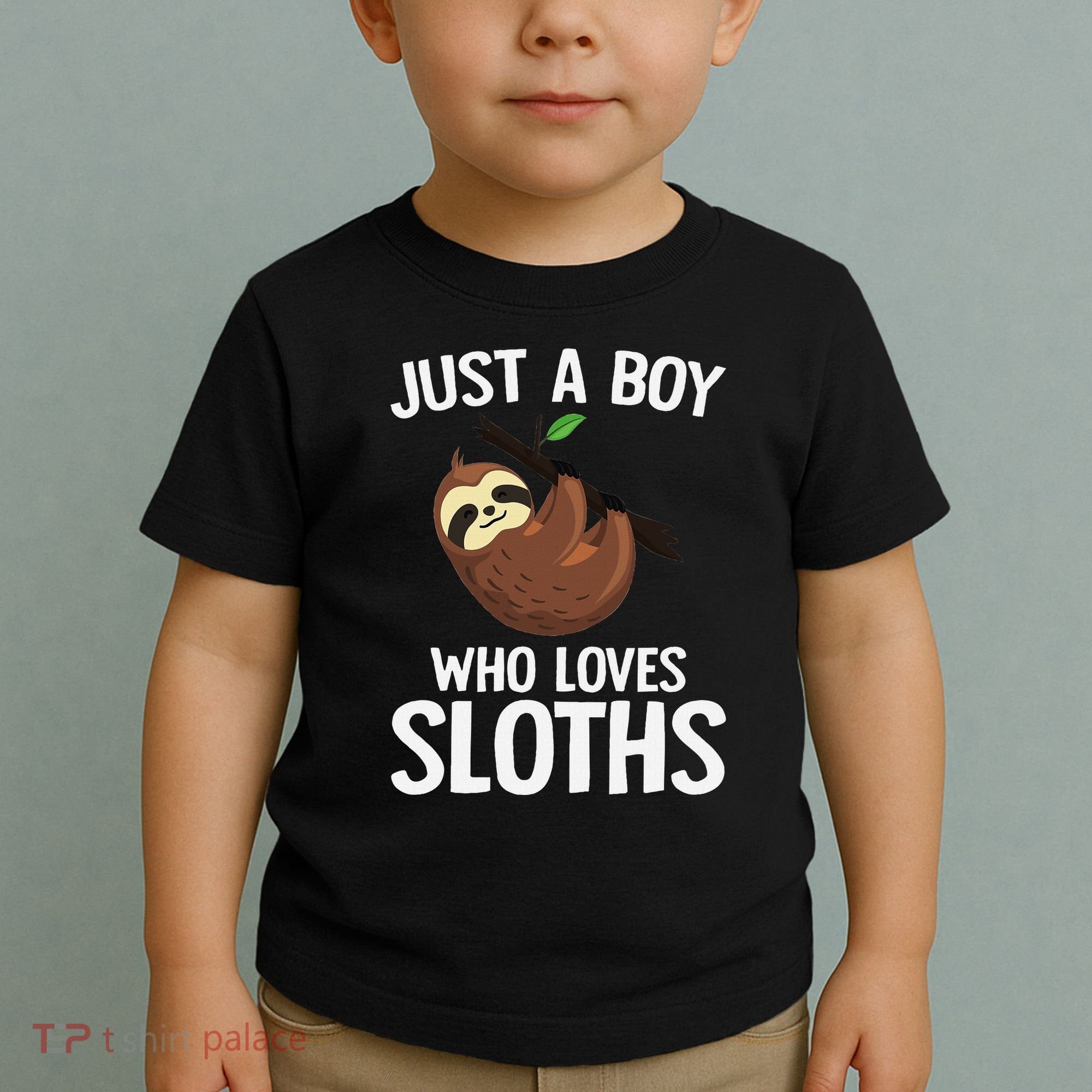 Just A Boy Who Loves Sloths Sloth Lover Toddler T-Shirt