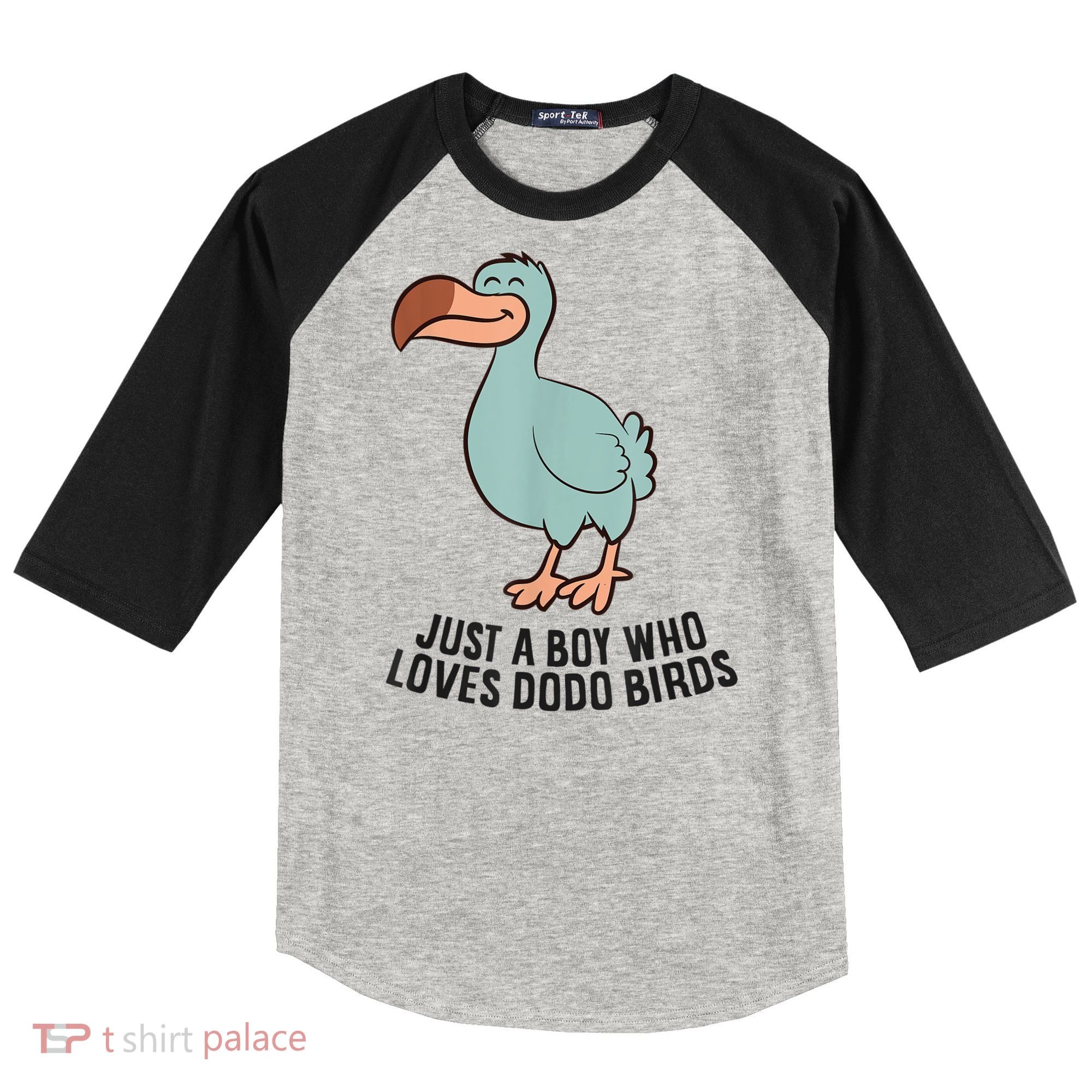 Just A Boy Who Loves Dodo Birds Raglan Baseball Sleeve Shirt