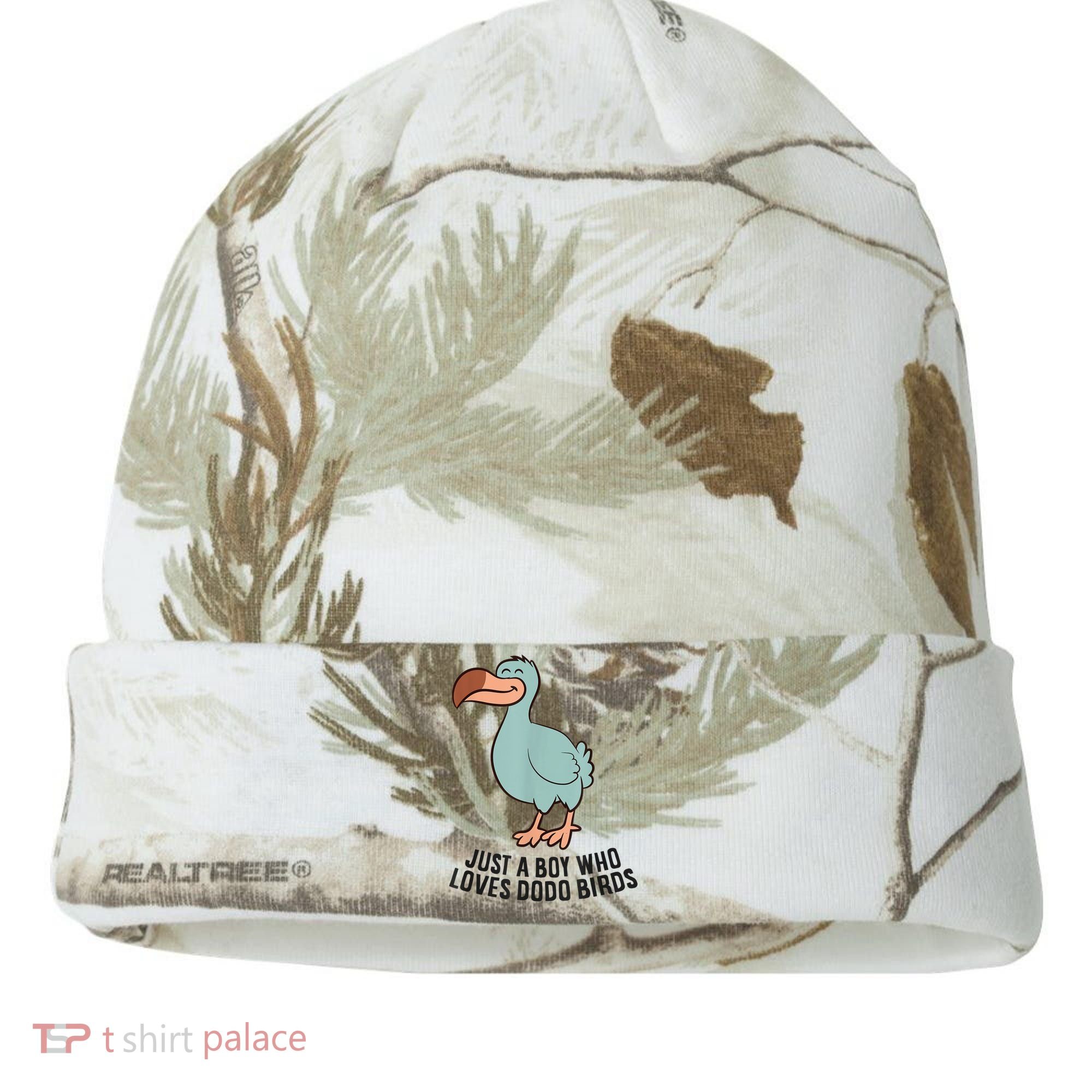 Just A Boy Who Loves Dodo Birds Kati Licensed 12" Camo Cuffed Beanie