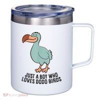 Just A Boy Who Loves Dodo Birds 12oz Stainless Steel Coffee Mug thumb 0