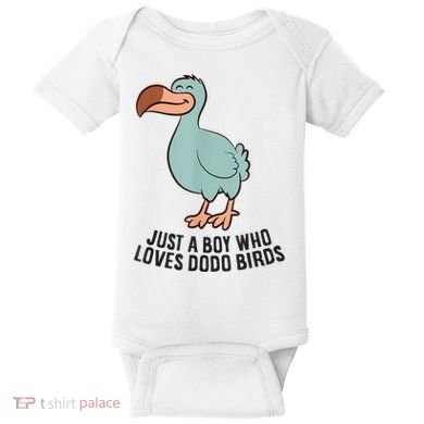 Just A Boy Who Loves Dodo Birds Baby Bodysuit
