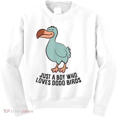 Just A Boy Who Loves Dodo Birds Kids Sweatshirt