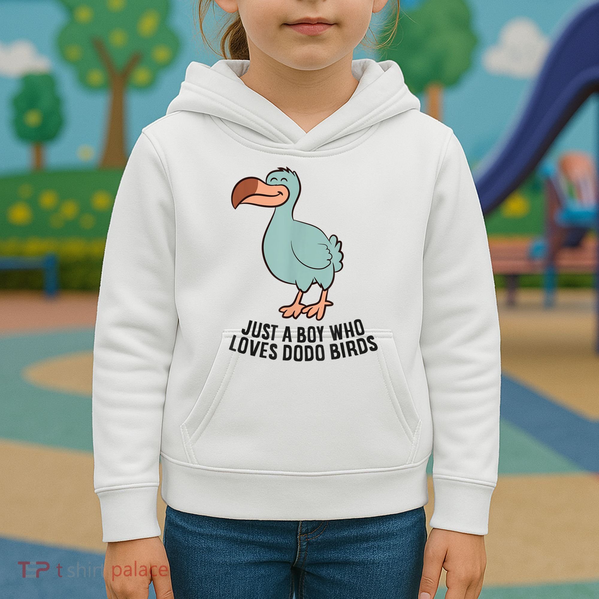 Just A Boy Who Loves Dodo Birds Kids Hoodie