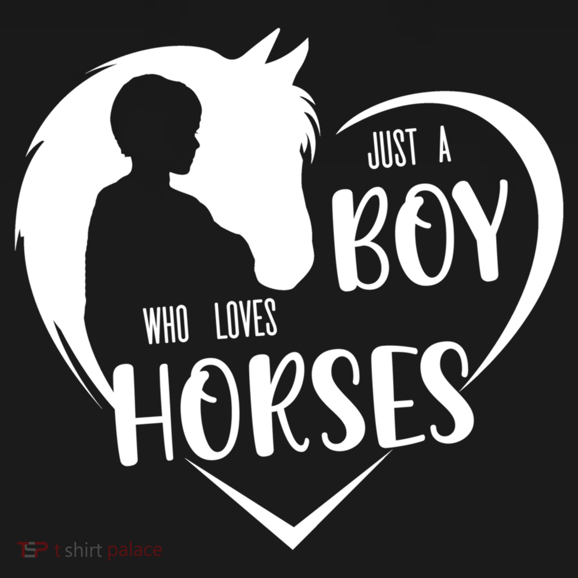 Just A Boy Who Loves Horses Boys Equestrian Horse Lover Gift Hoodie
