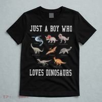 Just A Boy Who Loves Dinosaurs Gifts For Paleontologist T-Shirt thumb 5