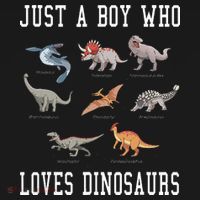 Just A Boy Who Loves Dinosaurs Gifts For Paleontologist T-Shirt thumb 7