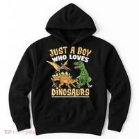 Just A Boy Who Loves Dinosaurs Schoolboys And Paleontologist Hoodie thumb 0