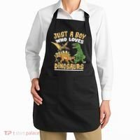 Just A Boy Who Loves Dinosaurs Schoolboys And Paleontologist Apron thumb 2