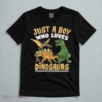Just A Boy Who Loves Dinosaurs Schoolboys And Paleontologist T-Shirt thumb 5