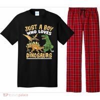 Just A Boy Who Loves Dinosaurs Schoolboys And Paleontologist Pajama Set thumb 0