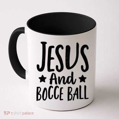 Jesus And Bocce Ball Gift Coffee Mug