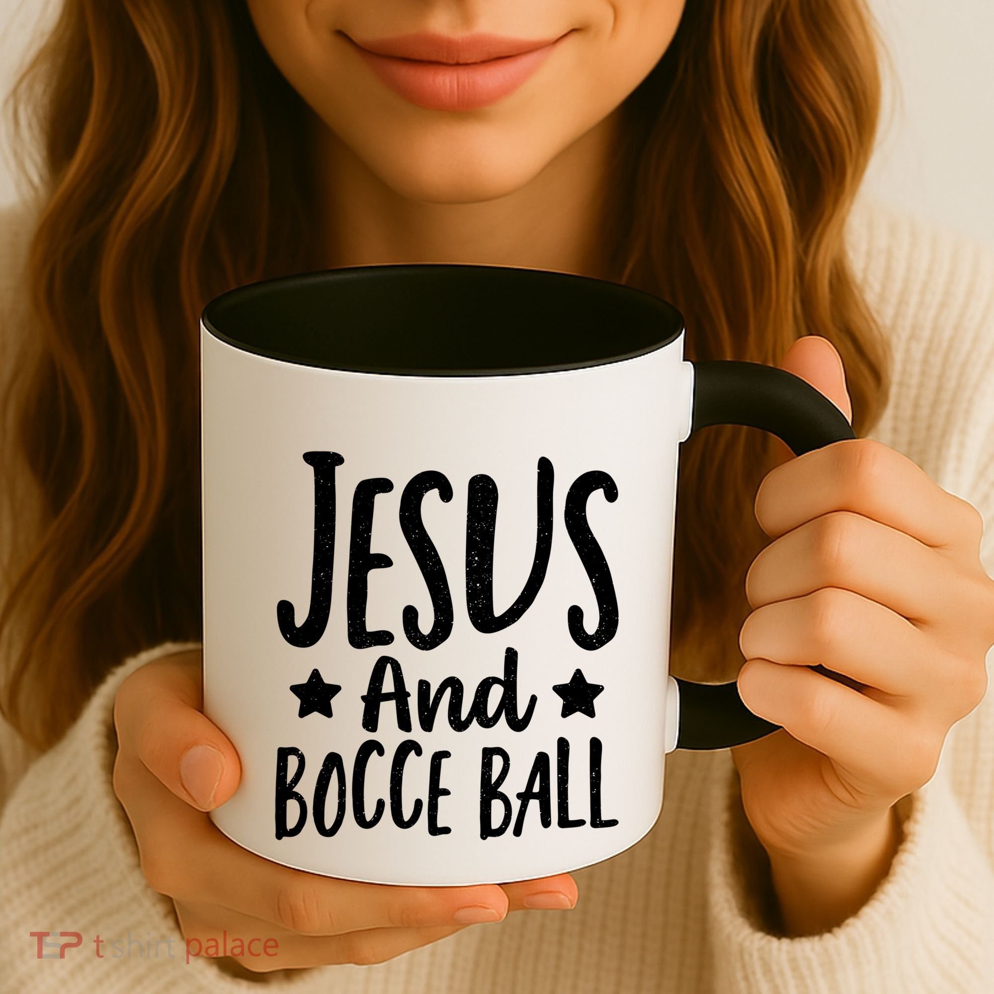 Jesus And Bocce Ball Gift Coffee Mug