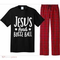 Jesus And Bocce Ball Gift Pajama Set thumb 0